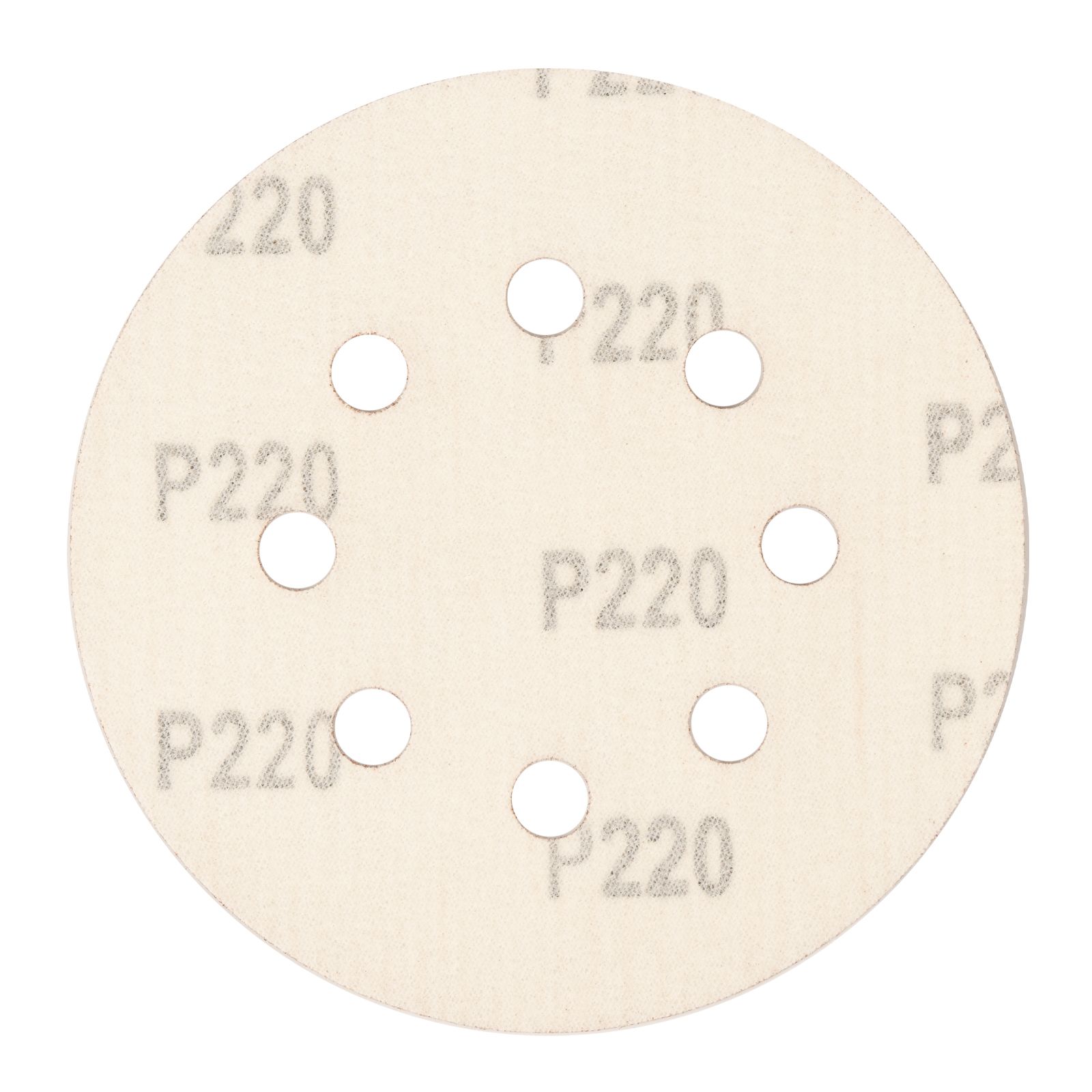 Круг абразивный на ворсовой подложке под "липучку", перфорированный, P 220, 125 мм, 5 шт Сибртех 