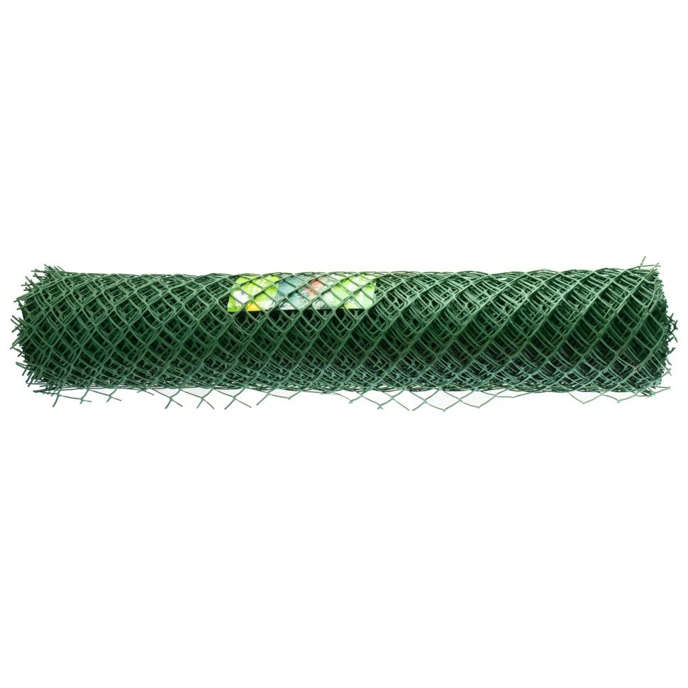 Решетка заборная в рулоне, 1.8 х 25 м, ячейка 90 х 100 мм, пластиковая, зеленая, Россия 