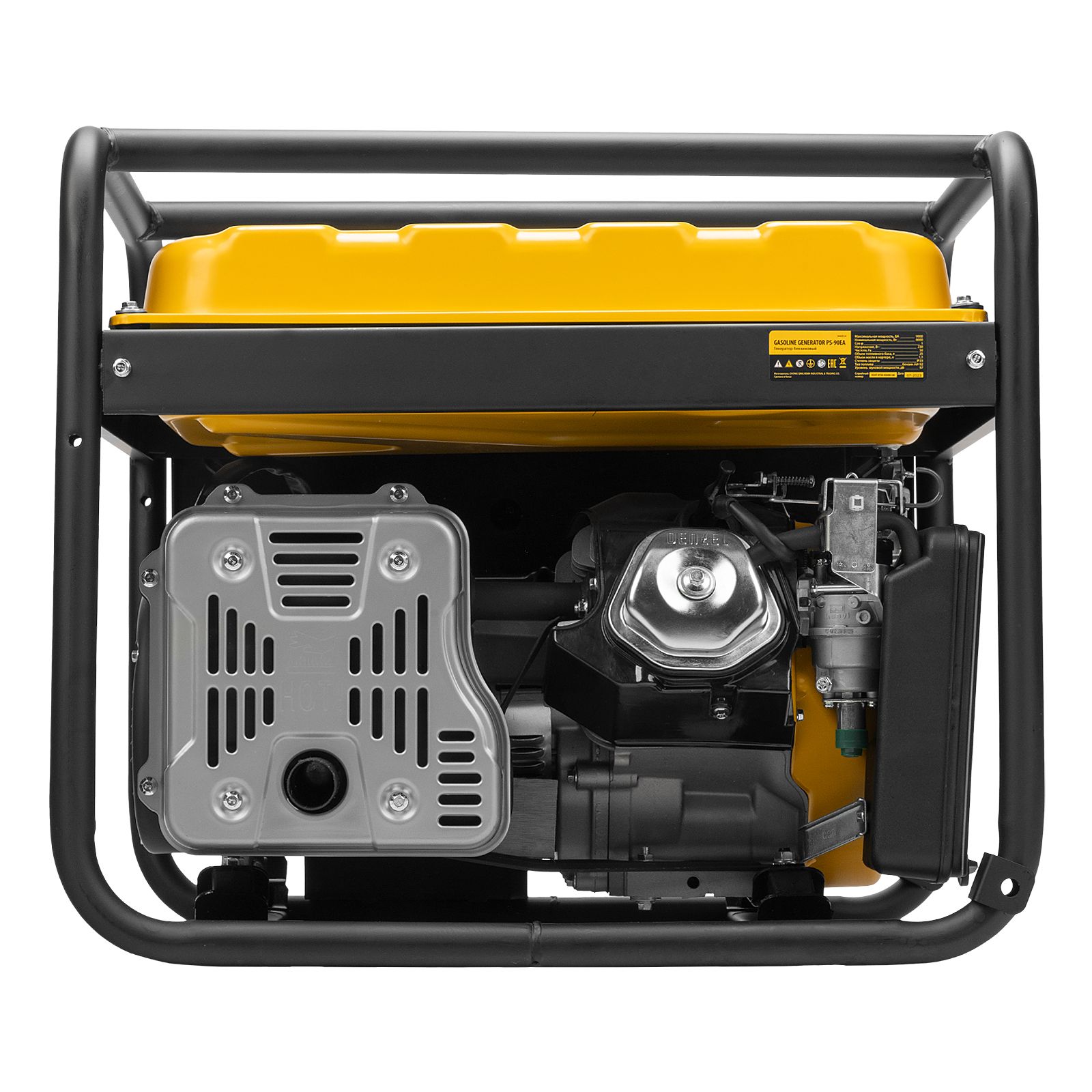 Генератор бензиновый PS 90 EA, 9.0 кВт, 230В, 25 л, коннектор автоматики, электростартер Denzel 