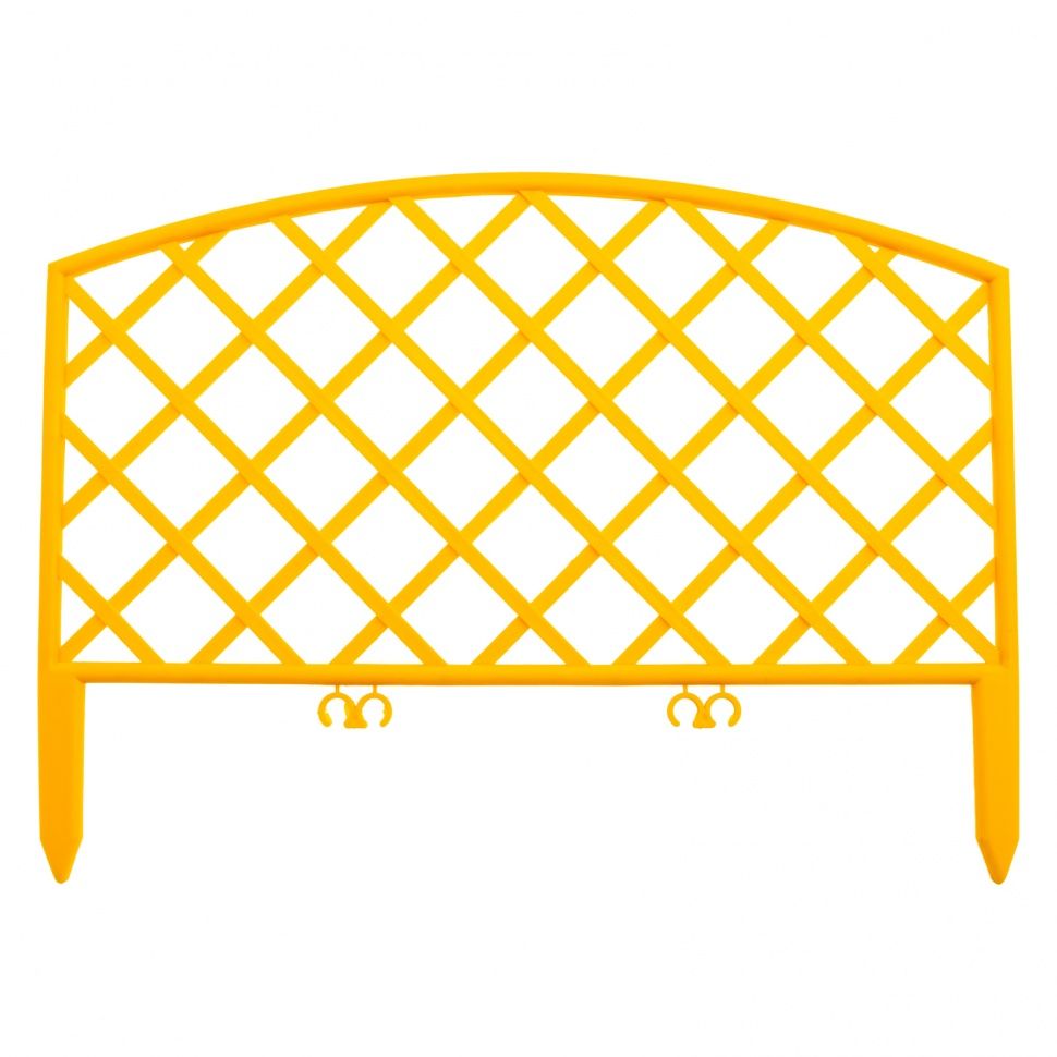 Забор декоративный "Сетка", 24 х 320 см, желтый, Россия, Palisad 