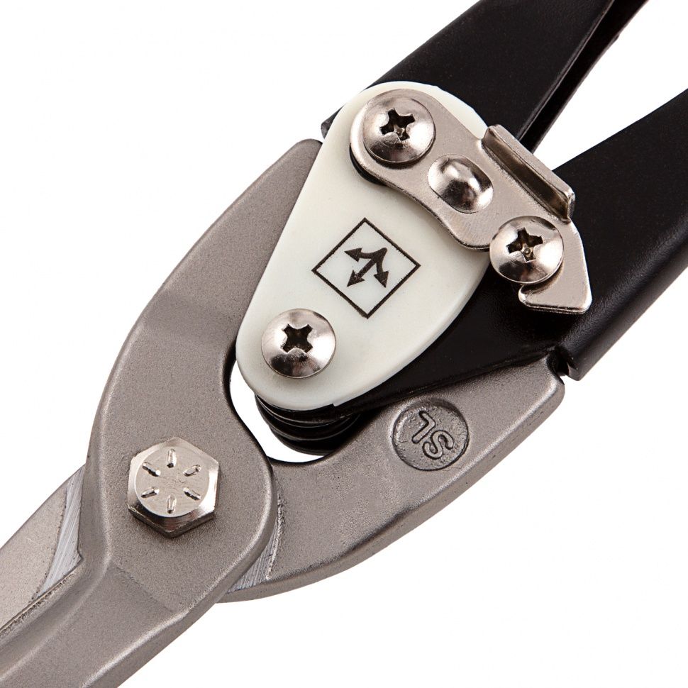 Ножницы по металлу, удлиненные, 290 мм, прямой рез, CrMo, двухкомпонентные обрезиненные рукоятки, PRO Matrix 