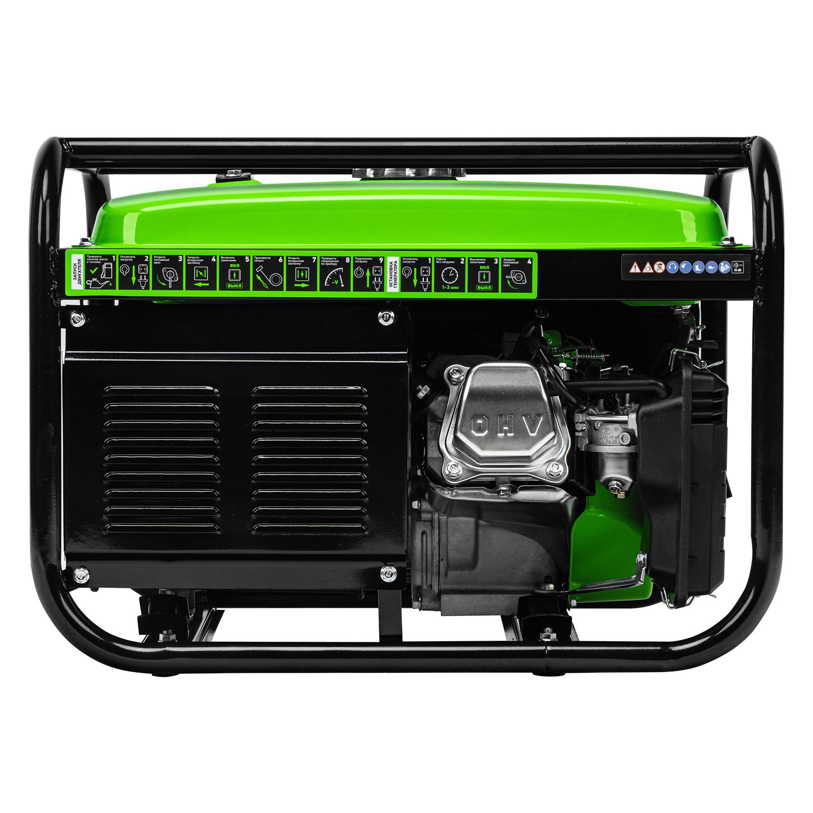 Генератор бензиновый БС-2800, 2.5 кВт, 230В, четырехтактный, 15 л, ручной стартер Сибртех 
