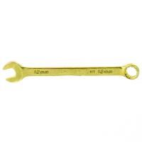 Ключ комбинированный 12мм желтый цинк Сибртех 14978