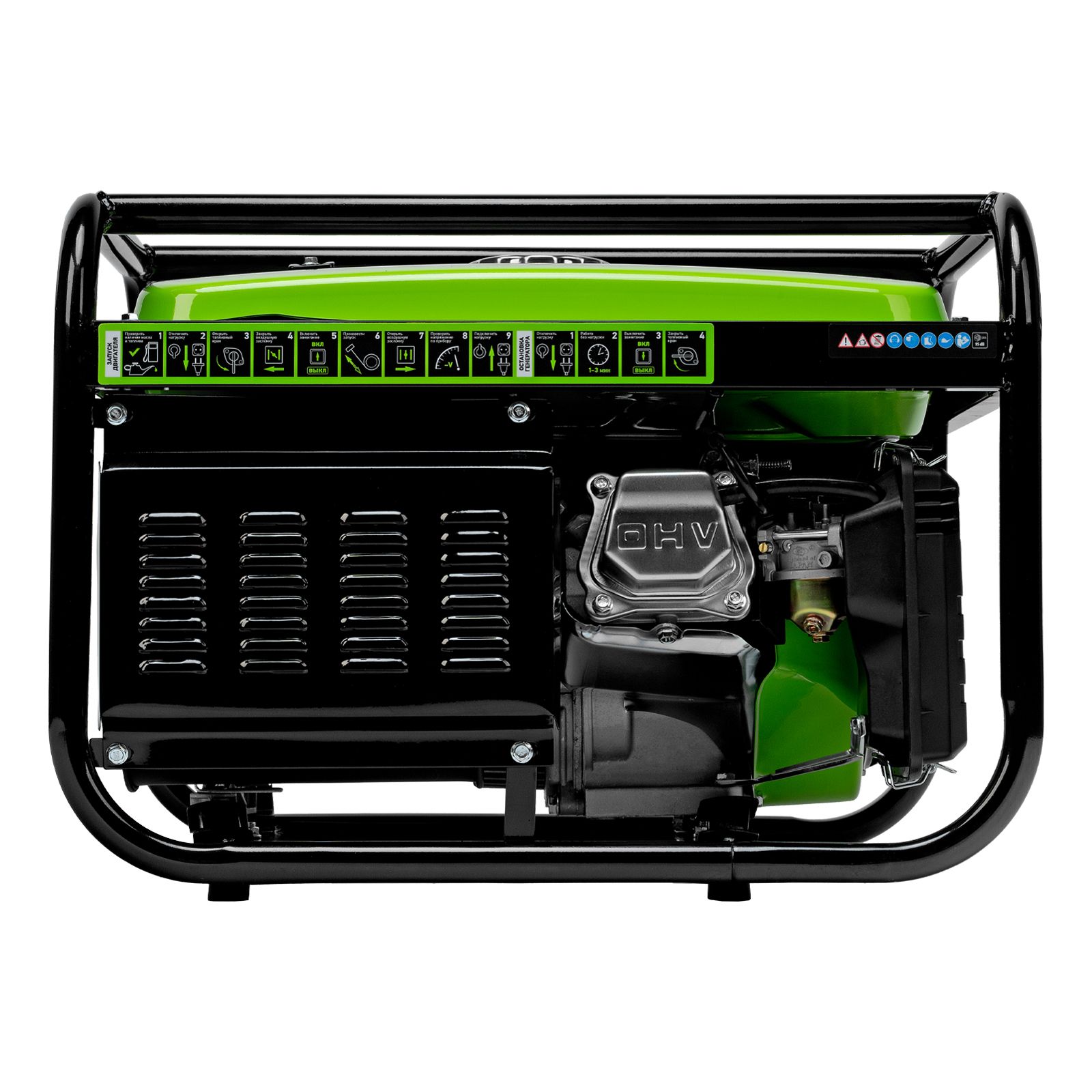 Генератор бензиновый БС-3500, 3.2 кВт, 230В, четырехтактный, 15 л, ручной стартер Сибртех 