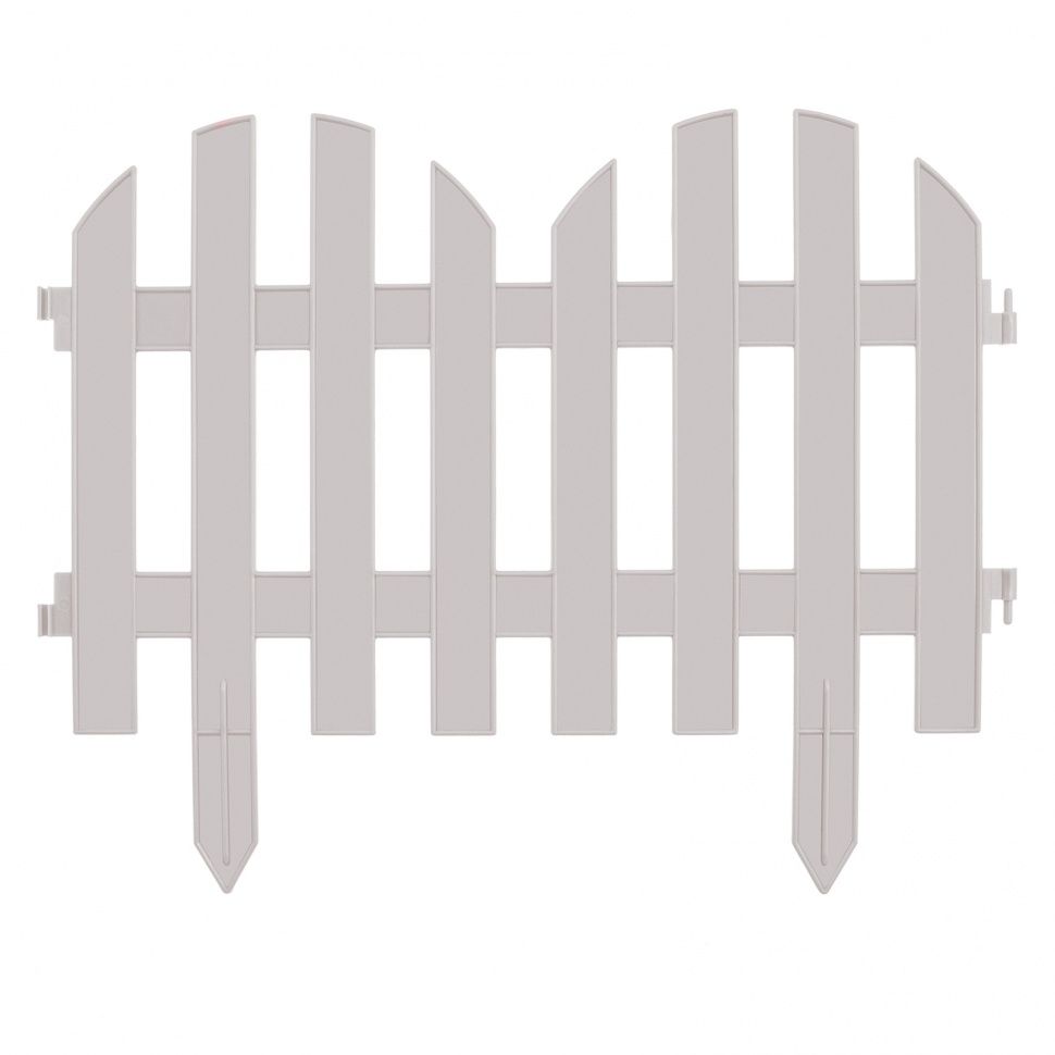 Забор декоративный "Романтика", 28 х 300 см, белый, Россия, Palisad 