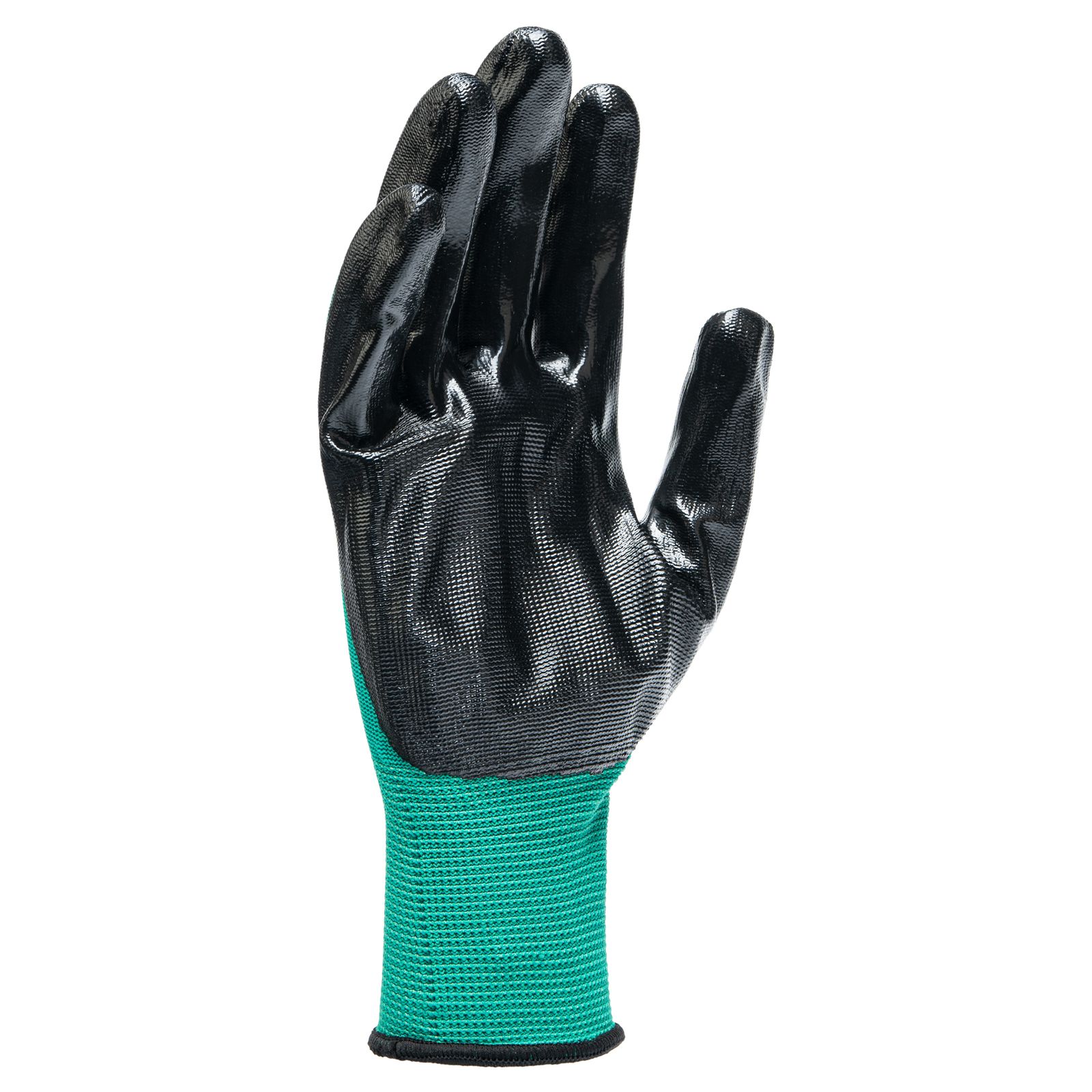 Перчатки полиэфирные с чёрным нитрильным покрытием, размер 9, 13 класс вязки// Palisad 