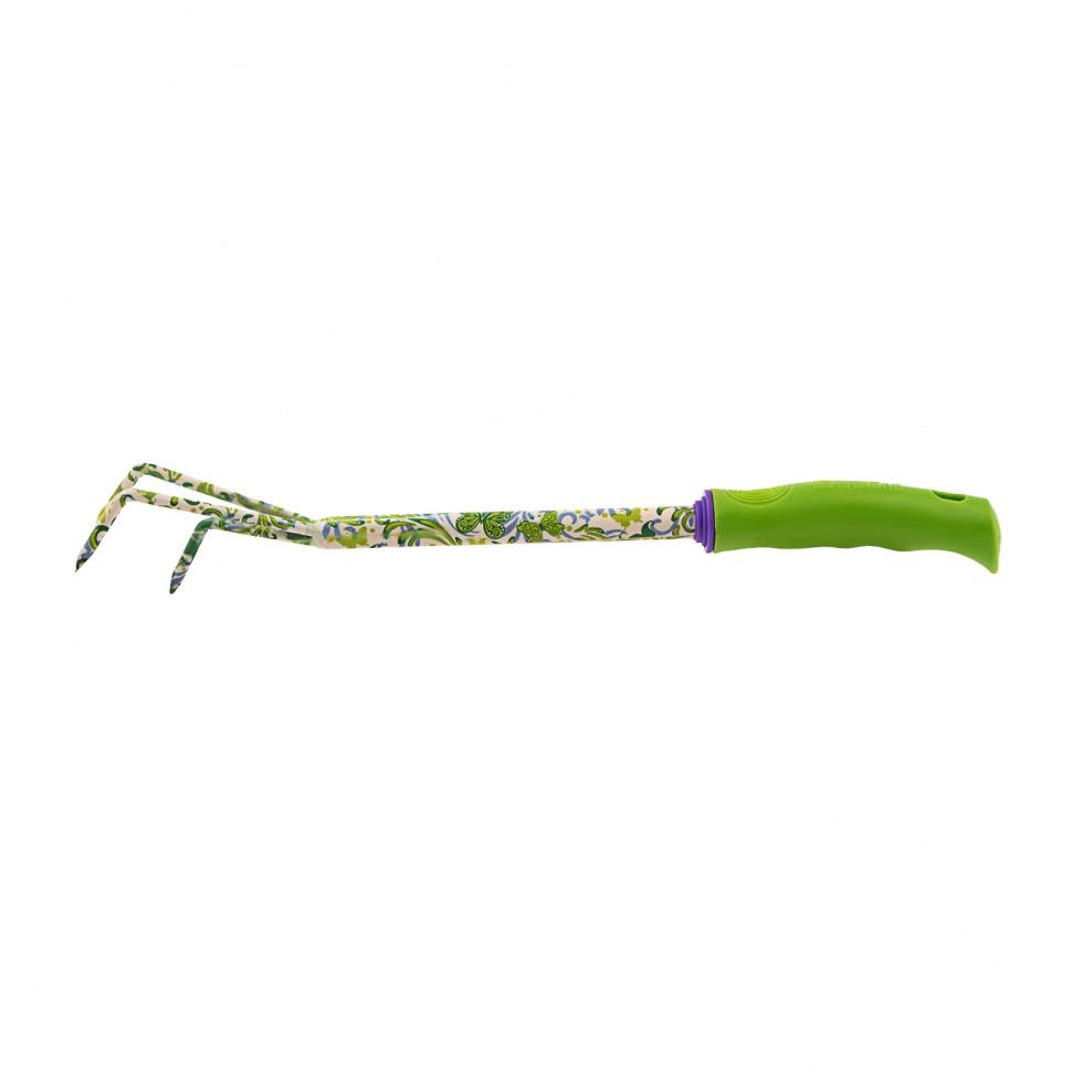 Рыхлитель 3 - зубый, 60 х 415 мм, стальной, пластиковая рукоятка, Flower Green, Palisad 