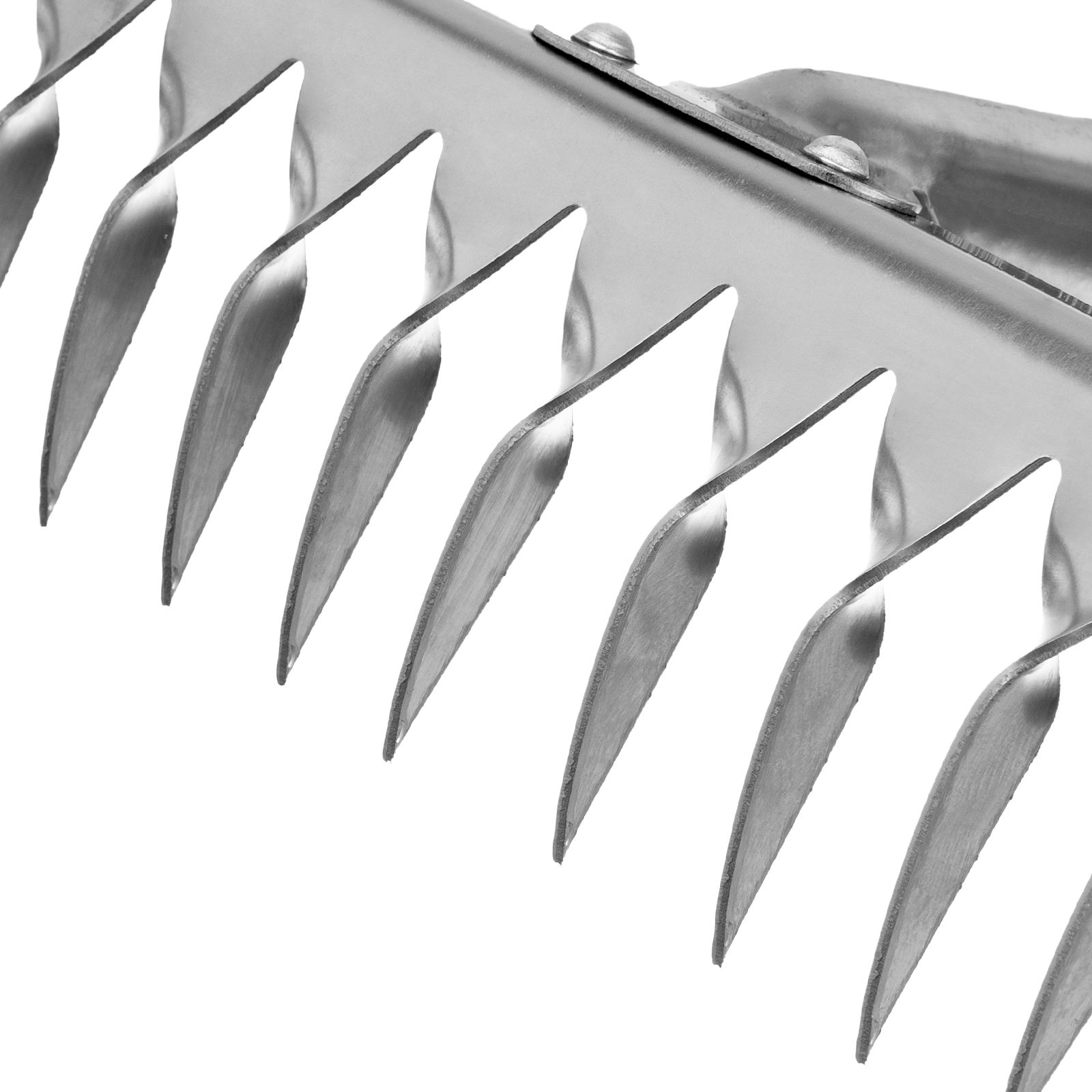 Грабли, нержавеющая сталь, 290 мм, 12 витых зубьев, без черенка, Россия, Сибртех 