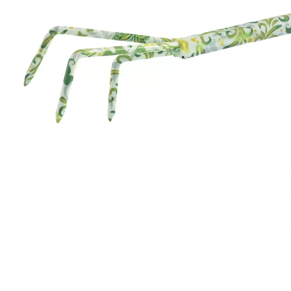Рыхлитель 3 - зубый, 55 х 385 мм, стальной, пластиковая рукоятка, Flower Green, Palisad 