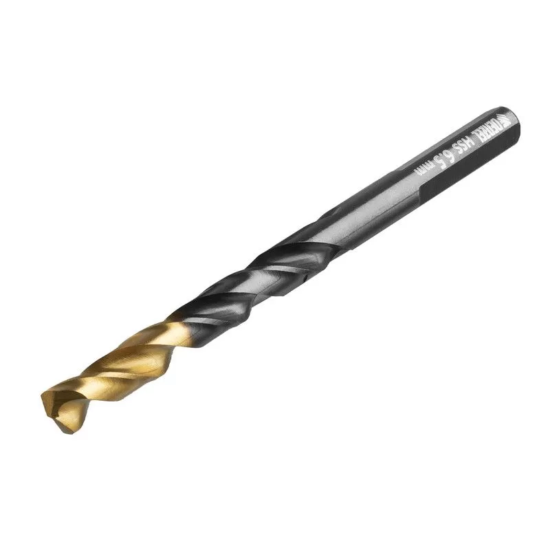 Сверло по металлу, 6,5 мм, HSS-Tin, Golden Tip, 10 шт. Denzel 